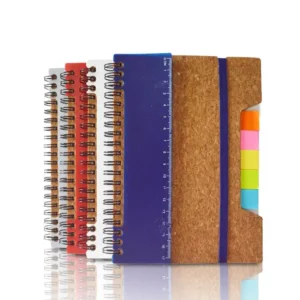 Office Stationery Spiral Recyled Notebook with Sticky notes